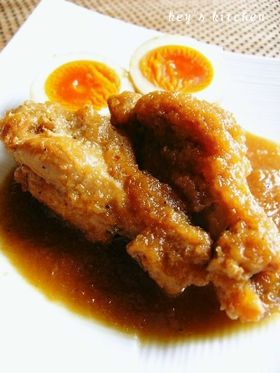 鶏手羽の玉ねぎ煮込み