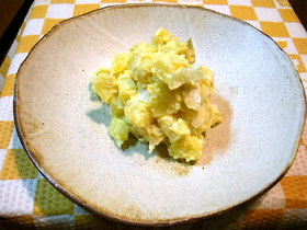 長ネギと薩摩芋のポテサラ