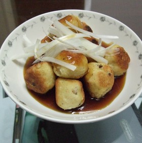 豆腐団子の甘酢あんかけ