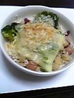 豆水煮のパン粉焼き