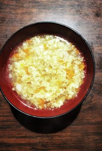 掻き玉と根菜野菜の和風スープ