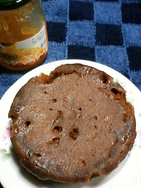 レンジでオレンジチョコケーキ