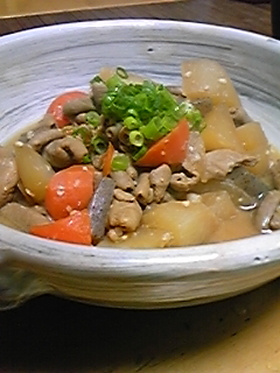 圧力鍋で♪モツ煮込み