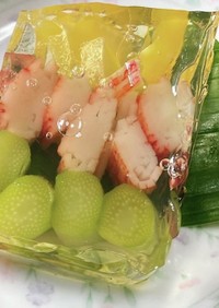 野菜の彩りゼリー寄せ