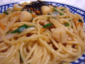 醤油バターでカンタン和風スパっ(゚∀゚)