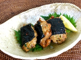 ねぎカツオの磯部揚げ