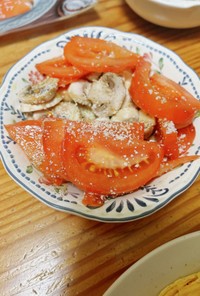 トマトとマッシュルームのクレープ