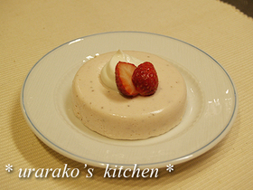 いちごのクリームチーズババロア
