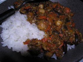 マメのドライカレー