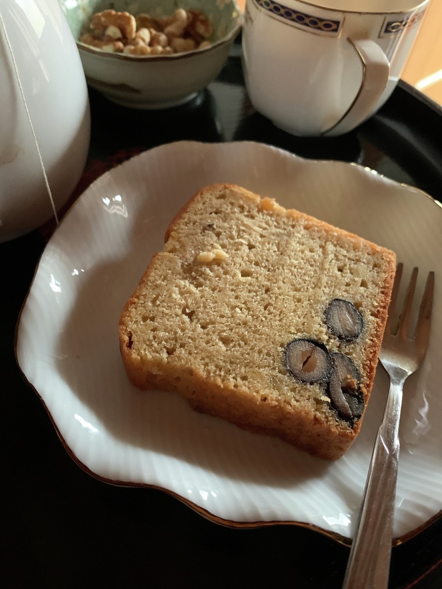 栗きんとんと黒豆消費☆米粉パウンドケーキの画像