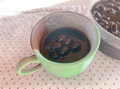 黒豆コーヒーゼリーの写真