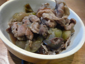 豚肉とナスビのあっさり煮