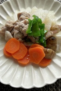 冬野菜と鶏肉の煮物（塩味）