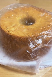 目から鱗！17cmシフォンケーキの保存法