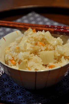じゃこ入り♬筍ごはん