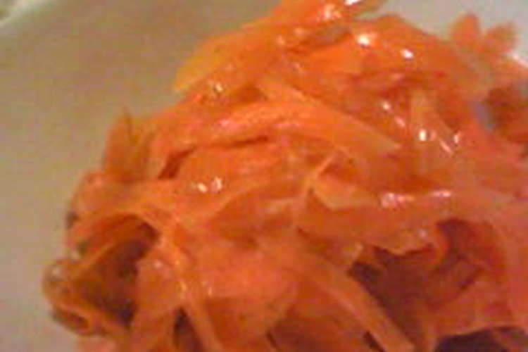 ピーラーで にんじんサラダ レシピ 作り方 By もももんが クックパッド