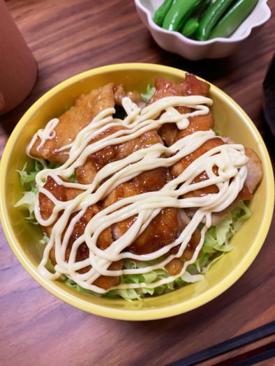 時短レシピ☆照りマヨ丼の写真