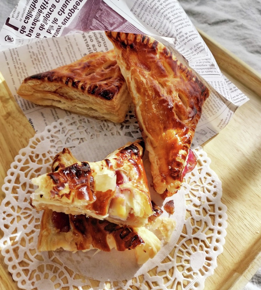 ブルーベリーとクリームチーズの簡単パイの画像