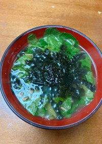 レタスの中華スープ