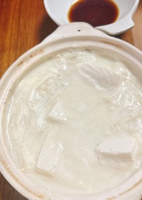 白の湯豆腐