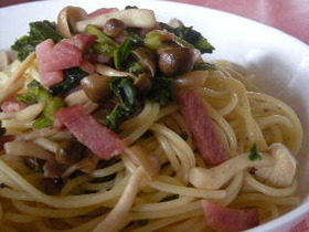 ツーンとくる!からし菜の和風パスタ