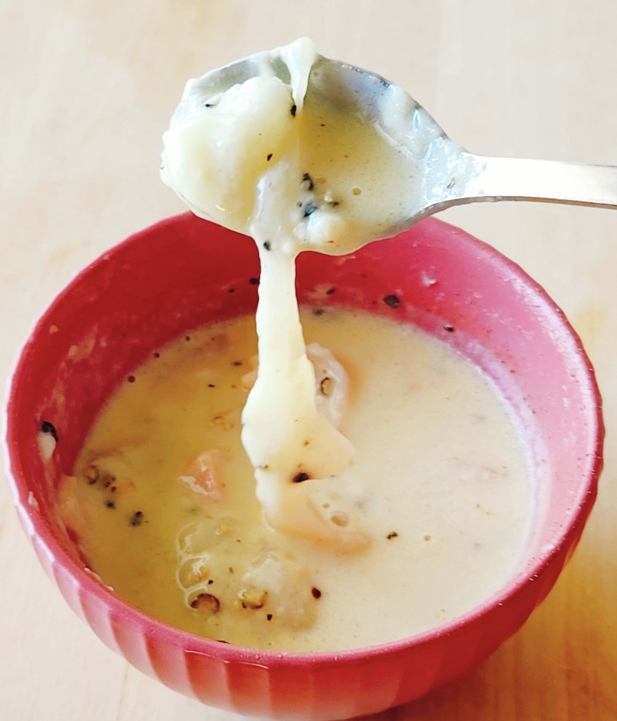 お餅でスープグラタン☆朝食夜食昼食レンジの画像