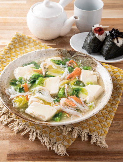 白菜と絹豆腐のとろとろ煮の写真