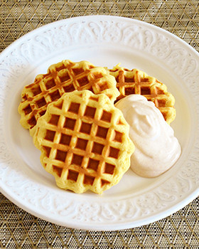 ケフィアのワッフルシナモンチーズクリームの画像
