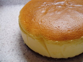 ♪しゅわしゅわ、私のスフレチーズケーキ♪