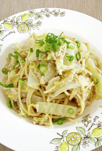 白菜とツナのスパゲッティ　Ver.2