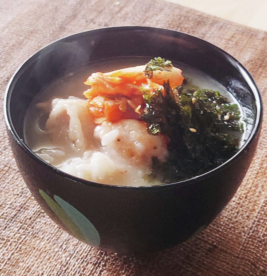 海苔粥☆炙り鶏キムチアジアン粥ダイエットの画像