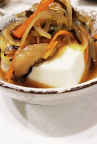 温まる！レンチン野菜のあんかけ豆腐
