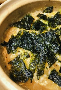 鍋の〆●海苔＆玉子の雑炊
