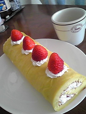 少ない材料で!大満足のロールケーキ