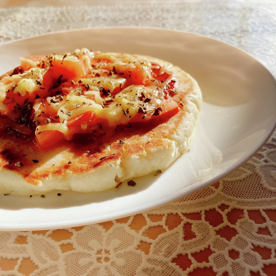 フライパンで出来る簡単米粉ピザの画像