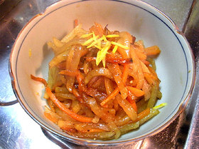 超簡単、大根と人参のきんぴら!
