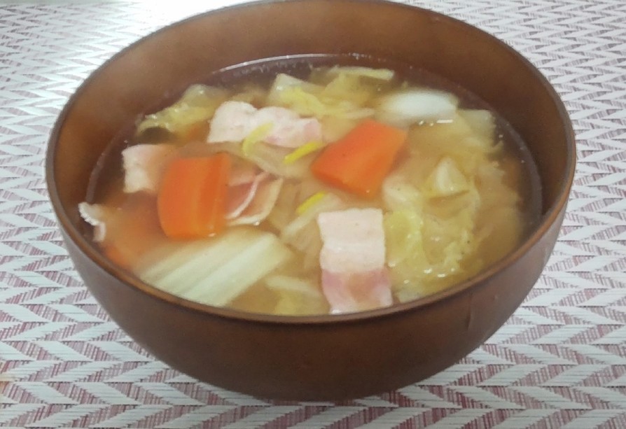 柚子が優しい♪白菜のとろみスープの画像