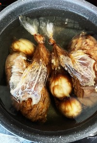 ポリ袋で鶏チャーシュー