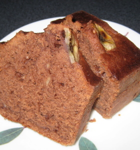 バター不要★チョコバナナパウンドケーキ