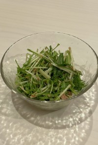 水菜とツナのマヨポンサラダ
