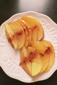 レンジで簡単りんごのデザート
