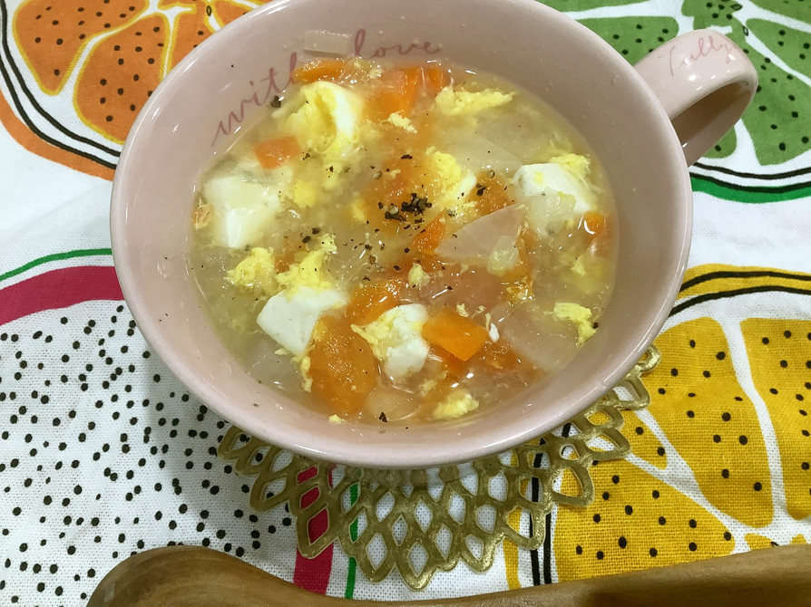 寒い冬におすすめ！簡単中華風トマトスープの画像