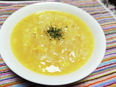アジアン粥★コーンスープの素で甘酸粥の写真