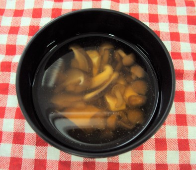 くずし豆腐ときのこのとろみスープの写真