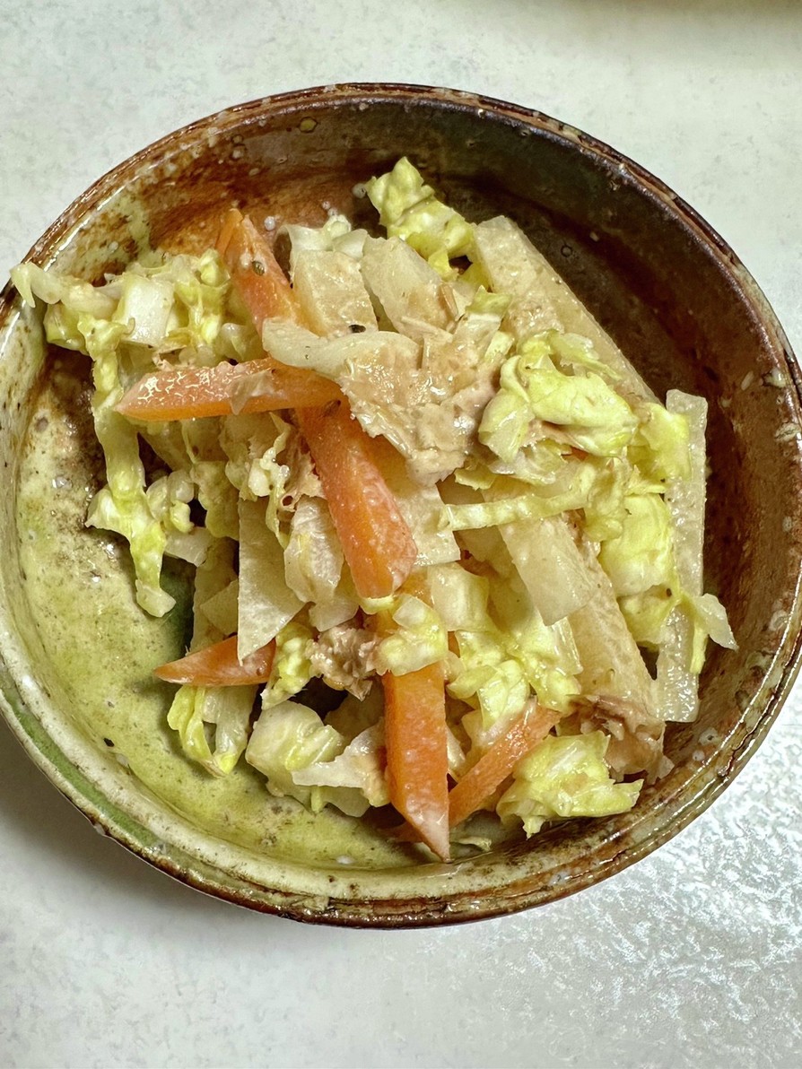 ヤーコンと白菜のサラダの画像
