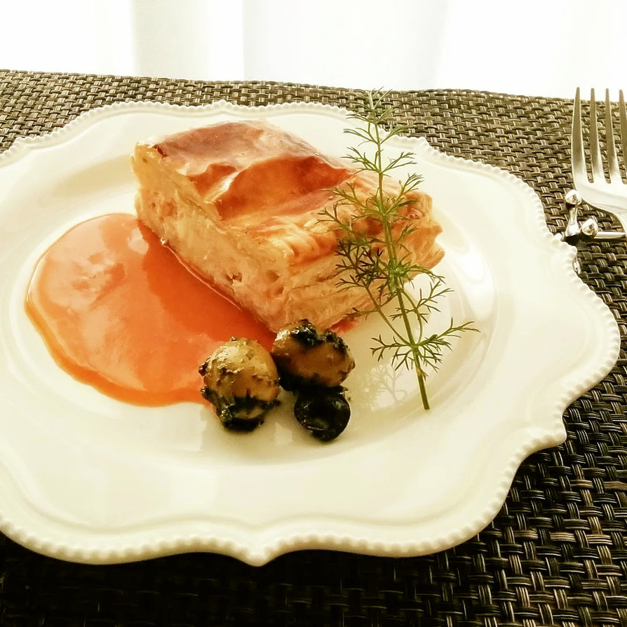 鮭とクリームチーズのパイ包みの画像
