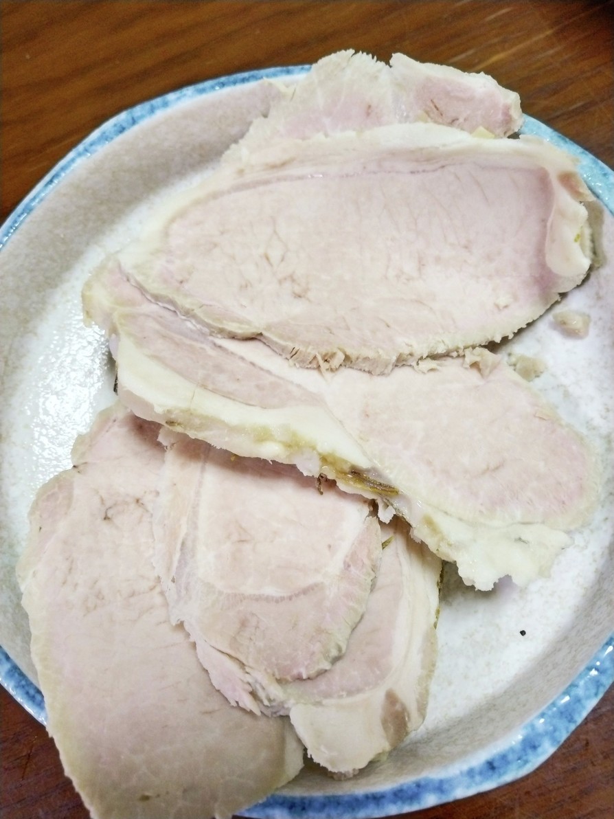 豚ロースブロックの塩煮豚の画像