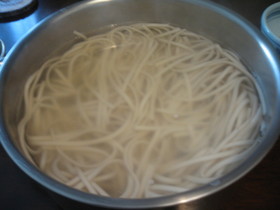 めんつゆいらず・超簡単釜揚げうどん