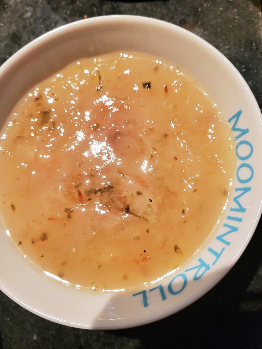 簡単！しけったおせんべいのとろとろスープの画像