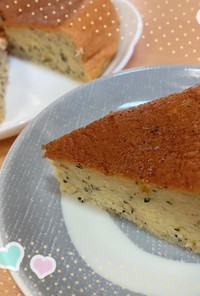 藍茶入り米粉のシフォンケーキ